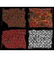 brick walls vector image vector image