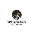 camping outdoor logo design concept template vector image vector image