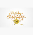 merry christmas greeting card background design vector image