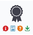 award medal icon best guarantee symbol vector image
