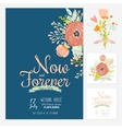 wedding romantic floral save the date invitations vector image vector image