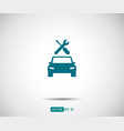 car service icon auto repair flat maintenance vector image