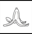 banana peel nature design vector image vector image