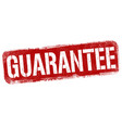 guarantee sign or stamp vector image