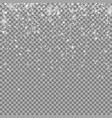 snow with snowflakes winter background vector image