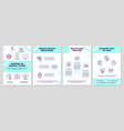 internet of medical things turquoise brochure vector image