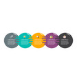 circle infographic template vector image