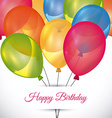 happy birthday colorful card design vector image