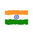 flag of india in vintage style indian vector image vector image