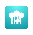 modern restaurant app icon on white vector image