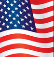 usa flag flying waving background vector image