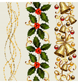 christmas seamless vector image