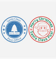christmas stamp vector image
