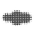 halftone dotted shape gradient fluid element vector image