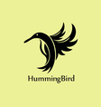 humming bird logo vector image