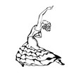 flamenco dancer vector image