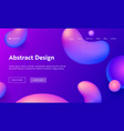 purple abstract geometric drop shape landing page vector image vector image