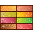 floral banners vector image vector image