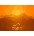 triangle geometrical background with mountains vector image vector image