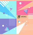 abstract colorful geometric pattern style vector image