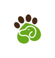 cat and dog logo design template vector image vector image
