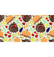 seamless pattern for thanksgiving day vector image