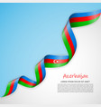 banner in white and blue colors waving vector image vector image