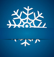 paper snowflake on colored background vector image