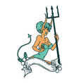 tattoo style icon a pinup devil girl vector image vector image