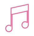 music note symbol isolated icon vector image vector image