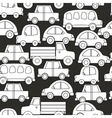 seamless background of cars vector image