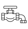 water tap icon outline style vector image