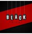 black friday sale tags on red line background vector image vector image