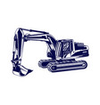 heavy equipment logo design vector image