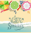 say hello to summer natural background vector image