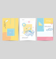 brochure template layout design corporate vector image