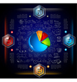 infographic abstract template with multiple vector image