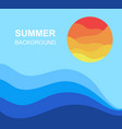 modern summer background vector image