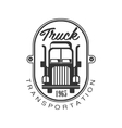 plate with screws heavy trucks company club logo vector image
