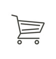 cart icon line buy basket symbol vector image