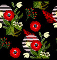wild flowers seamless pattern for textile design vector image