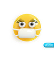 emotion realistic 3d render icon smile emoji vector image
