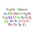 vintage alphabet vector image