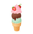 delicious ice cream vector image vector image