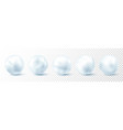snowball isolated on transparent background vector image vector image