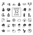 water 32 icons vector image