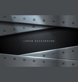 metal background with hexagon pattern vector image vector image