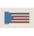 usa and russia mixed flag vector image