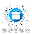 gift box sign icon present symbol vector image vector image