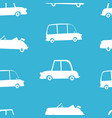 hand drawing truck seamless pattern vector image